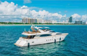 Miami Beach 64FT Pershing Wind Yacht Rental Guest Capacity & Cost